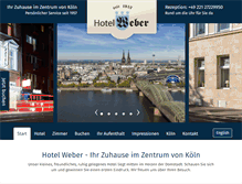 Tablet Screenshot of hotelweber.de