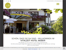 Tablet Screenshot of hotelweber.at