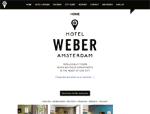 Tablet Screenshot of hotelweber.nl